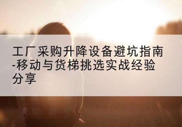 莲湖移动式升降机怎么选-工厂采购升降设备避坑指南-移动与货梯挑选实战经验分享